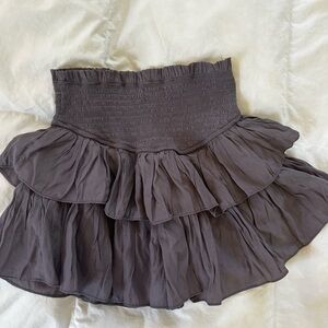 dark grey skirt